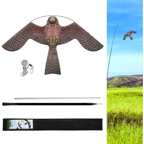 eyijklzo Bird Scarer Flying Kite Crops Farm Flying Bird Hawk Flying Kite