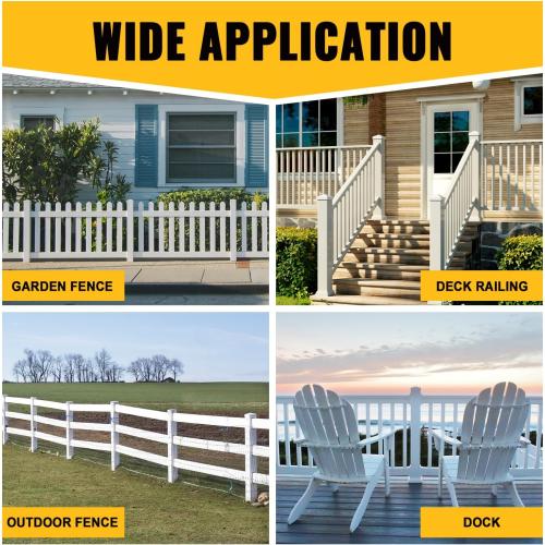 VIVIDA 4 x 4 Fence Post Caps, Pyramid PVC Vinyl Post Caps (Actual 4 x 4), Waterproof Deck Top Cover for Vinyl Fence, Lamp, Deck, Mailbox, White, 12 Pack