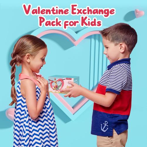 Feltom 12pc Valentines Day Cards for Kids School with Flying Airplanes Set, Party Favors for Kids, Valentine`s Day Gifts for Classroom Party, Valentines Day Gifts for Boys & Girls