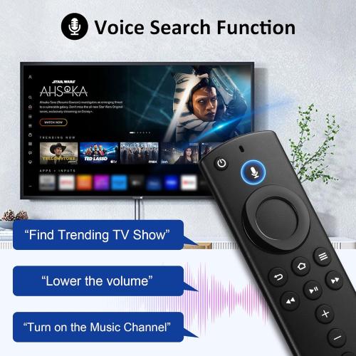 Replacement Voice Remote Fit for Smart Stick(2nd Gen),Stick 4K/Lite,TVs Cube(1st, 2nd Gen),3rd Gen Smart TVs and Some Samsung