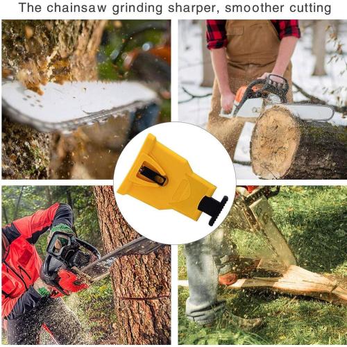 Chainsaw Sharpener for 12''-22'' Chain Saws Universal Chain Saw Sharpener Tool, Portable Chainsaw Chain Sharpener, Chainsaw Blade Sharpener Kit Quick Sharpening and Easy to Use