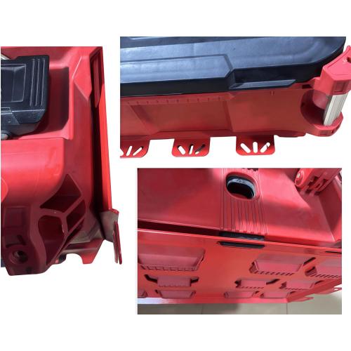 NyVoozy Packout Mounting Plate, Metal Base for Milwaukee Toolboxes, Wall or Floor Mount (2, red)
