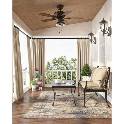 BLACK ALLZONE Tension Curtain Rods 123 to 160 Inch, Black Curtain Rods No Drilling, Extra Long Tension Rod for Room Divider Curtains Rod, Outdoor Tension Rod for Patio/Bedroom/Office,3 Installation Options