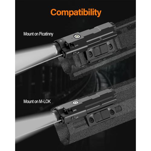 Mlok Picatinny Mounted 940nm IR Illuminator Flashlight IR Laser Combo for Night Vision Scope, Rechargeable Infrared Scope Hunting Light for Night Vision Optics (Must be Used with Night Vision Devices)