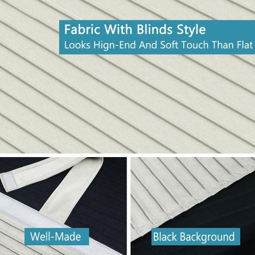 Muamar French Door Curtains Privacy Door Blind, Front Door Window Curtain, Venetian Blinds Style Door Window Cover, 1 Panel Black, W25” x L80”)
