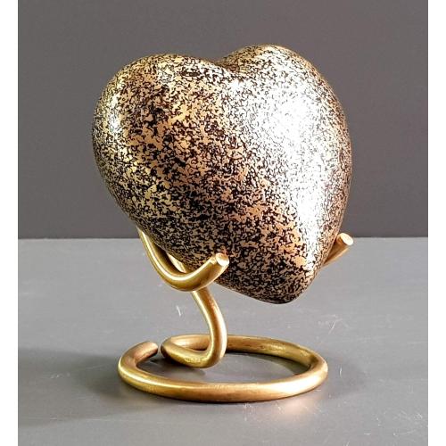 Esplanade Heart Shape Cremation Urn Memorial Container Jar Pot | Metal Urns | Memorial Keepsake Urns