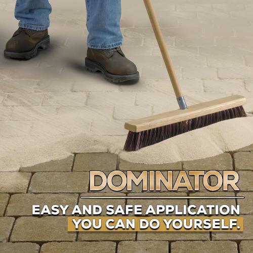 40 Pound Natural Ivory DOMINATOR Polymeric Sand with Revolutionary Ceramic Flex Technology for Stabilizing Paver Joints/Gaps, 1/8” up to 4”, Professional Grade Results