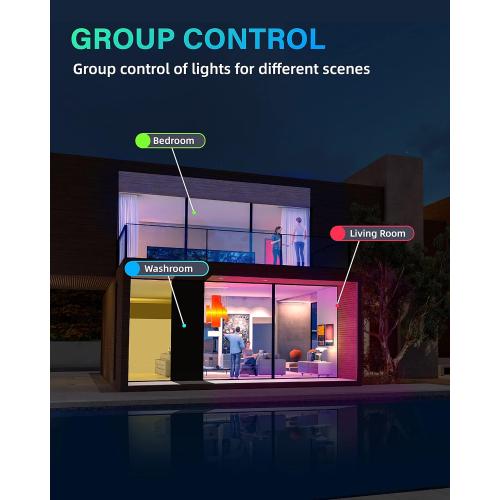 12 Pack 5/6 Inch LED Can Lights Retrofit RGB Recessed Lighting, 12W 1200LM Smart LED Recessed Lights, 2700K-6000K Color Changing Compatible with Alexa/Google Assistant/Siri, Hub INCL