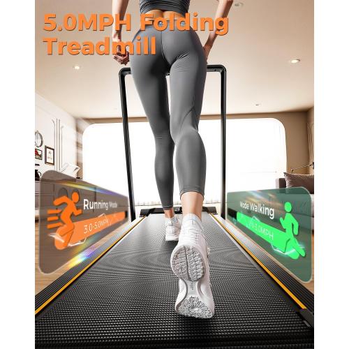 Walking Pad Treadmill, BestGod Incline Under Desk Treadmill 330lbs Capacity, 2.5HP Portable Treadmills for Home, Compact Treadmills Mini Walking Pad, Running Machine with Remote Control