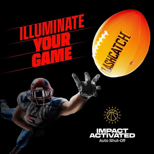 Light Up Football - Glow in the Dark Ball - NO 6 - Boys Gifts - Outdoor Sports, Birthday Gifts for Boys 8-15  Year Old - Kids Teenage Youth Gift Ideas - Boy Toys Stuff Ages 8 9 10 11 12 13 14 15