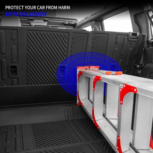 Rongtaod Cargo Mat & Backrest Mats for 2021-2025 2026 Ford Bronco 4 Door | NOT for Bronco Sport, Trunk Mat Cargo Liner TPE All Weather Back Seat Cover Protector 2025 Bronco Accessories