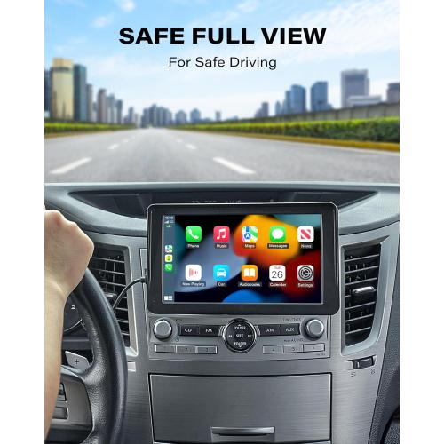 1Zero CD Slot Mount for CarPlay Screen, 360° Rotation Tool-Free Installation CarPlay CD Mount Compatible with 7-11 Inch Portable Car Play Screens & GPS Navigation