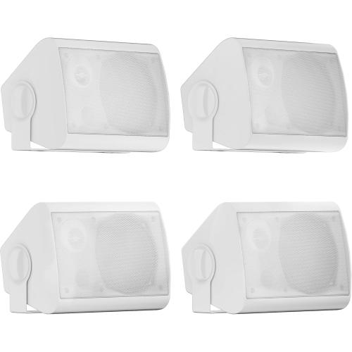 Herdio 5.25 Inches 600 Watts Passive Indoor Outdoor Speakers Wired Waterproof,Wall Mount Speakers with Loud Volume Suitable for Patio,Garden Home Theater