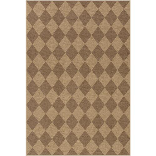 Lahome Checkered Easy Jute 6x9 Rug, Large Rugs for Living Room Dining Room Farmhouse Indoor Outdoor Carpet, Checkerboard Washable Geometric Rug Non Slip Black Carpet for Office Backyard Patio
