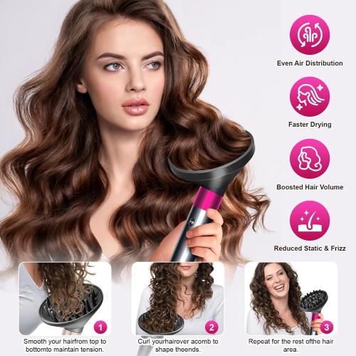 Upgraded Diffuser for Dyson Airwrap Styler, Portable Hair Dryer Diffuser Attachment for Dyson Airwrap HS05 HS03 HS01, Converting for Dyson Airwrap Styler To Hair Dryer