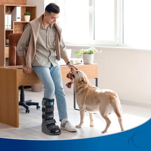 XS United Ortho Air Cam Walker Fracture Boot, Extra Small, Black