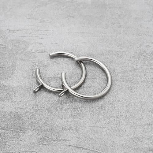 The Lord of the Tools 20Pcs Silver Metal Passing Curtain Pole Rings Curtain C Type Ring for Bay Window Curtain Poles Chrome with Fixed Eye Sliding Eyelet, HP869_M