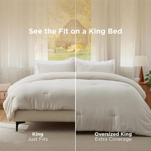 Bedsure Queen Size Comforter Set, Beige Soft Prewashed Bedding for All Seasons, 3 Pieces GentleSoft™ Warm Down Alternative Bed Set, 1 Lightweight Comforter (90x90) and 2 Pillowcases (20x26)