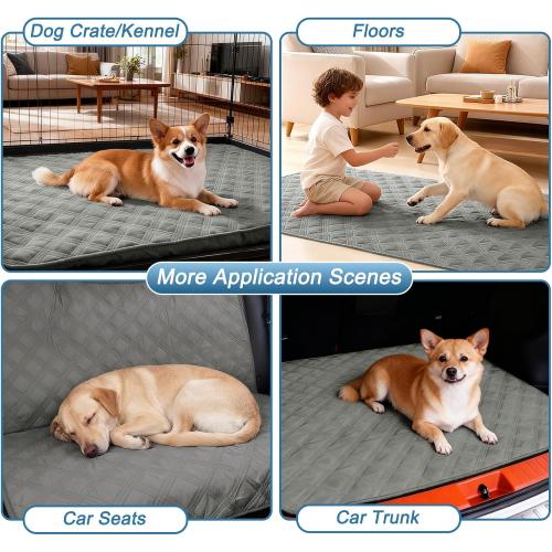 hyha Waterproof Dog Blanket, Reversible Pet Bed Blanket, Soft Sofa Couch Cover for Dogs Washable, Waterproof Pet Couch Covers for Sofa Puppy Cats Furniture Protector(30x70, Grey/Dark Grey)