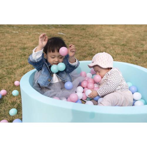 MoonxHome Ball Pit Balls for Toddlers, BPA Free Crush Proof Plastic Toy Balls for Ball Pit, Children's Pool Water Toys, Macaron Ocean Balls for Play Tent 2.15 Inch Pack of 100 200 500 800 1000