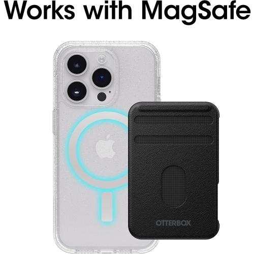 Color Clear OtterBox iPhone 14 Pro (ONLY) Symmetry Series  Case - Stardust (Clear/Glitter), Ultra-Sleek, Snaps to MagSafe, Raised Edges Protect Camera & Screen
