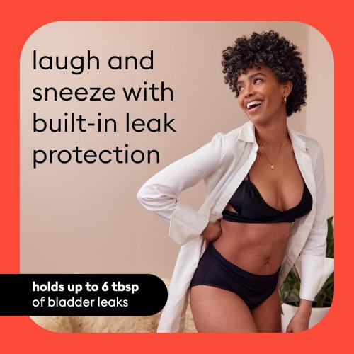 Size S.....Thinx For All Leaks Hip-Hugger Underwear, Holds up to 100ml or 6tbps or 1/4 Cup Worth of Liquid*, Light Absorbency Incontinence Underwear for Women, Feminine Care, Beige,