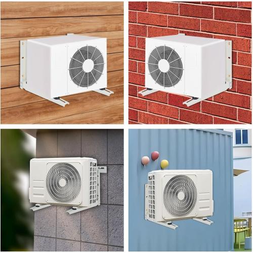Qualward Mini Split Wall Mounting Bracket for Universal Ductless Air Conditioners, Heavy Duty Support Bracket for AC, Heat Pumps Compressors 7000-15000 BTU