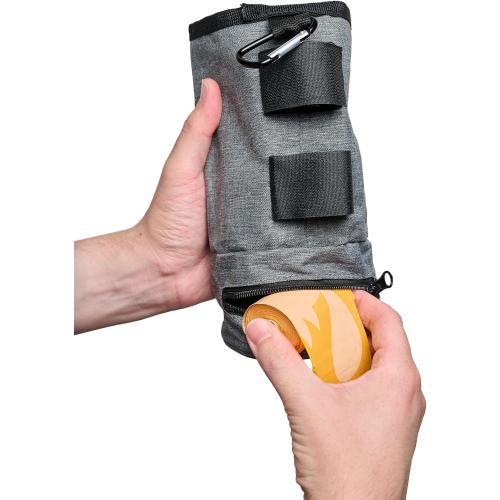 All Fur You Poop Can - Waterproof Dog Waste Bag Dispenser Attaches to Leash, Great for Hiking, Walking & Camping