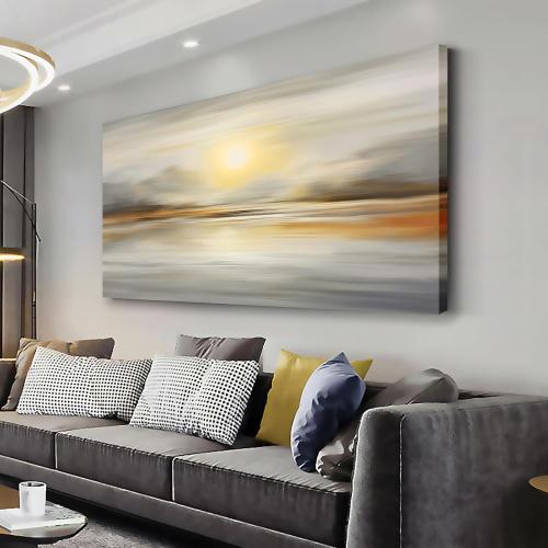 VHMING Abstract Canvas Wall Art Seascape Canvas Printing Abstract Art Wall Decor Artwork for Living Room Bedroom Dining Room Home Office Decor 29x58 inch