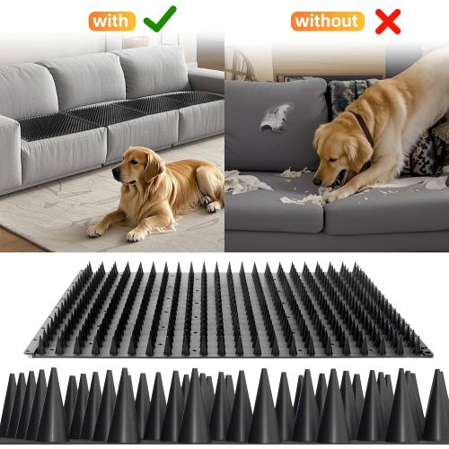 5 Pack Scat Mats for Dogs – Heavy Duty Solid PP Pet Deterrent Mats to Keep Dogs Off Couch & Furniture – Durable for Indoor & Outdoor Use