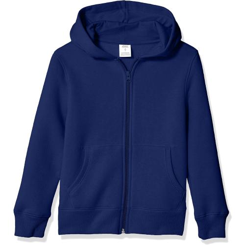 Amazon Essentials, Blue, L, Hoodies - Boys' Zip-Up Sweatshirt