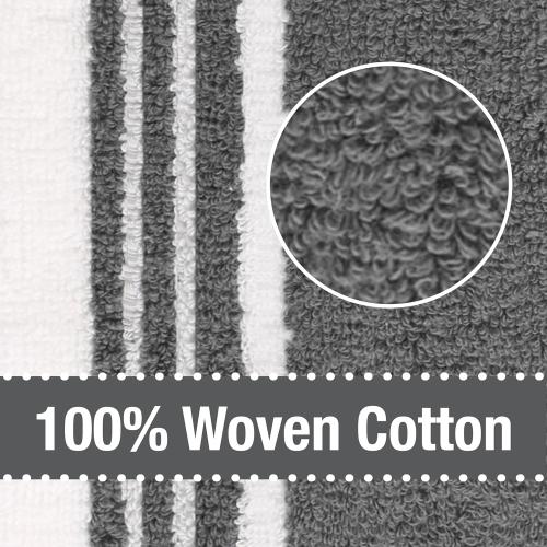 All-Clad Dual-Purpose Kitchen Towels: Highly Absorbent - 100% Cotton, 17x30 Dish Towels for Cleaning & Drying Dishes & Glassware, 6-Pack, Pewter