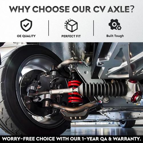 NEW Front Left CV Axle Shaft Assembly fits for Jeep Grand Cherokee 2011-2022 & Dodge Durango 2011-2022, 3.0L 3.6L 5.7L 6.2L 6.4L, AWD with 1 Speed Transfer Case, for 66-3759