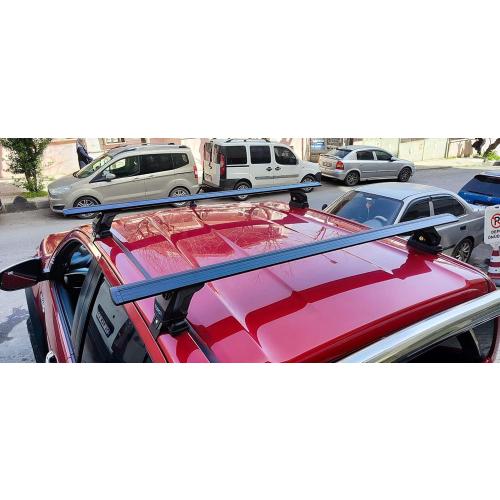 For Toyota Hilux 2015-2021 Roof Rack Cross Bars Normal Roof Alu Black