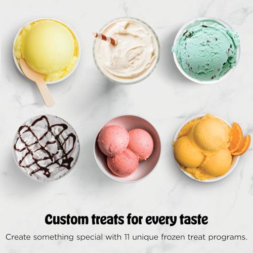 Ninja CREAMi Deluxe Ice Cream Maker | 11-in-1 Create Frozen Desserts, Sorbet, Milkshakes, Yogurt & More | Includes 2 Dishwasher Safe XL 24 Oz. Tubs with storage lids | Silver | NC501