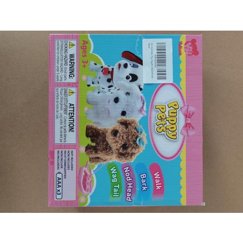 YH YUHUNG Walking and Barking Dog Toys for Kids with Remote Control Leash, Plush Electronic Pets Puppy Interactive Dog That Walk, Bark, Head Nod, Wags Tail(White)