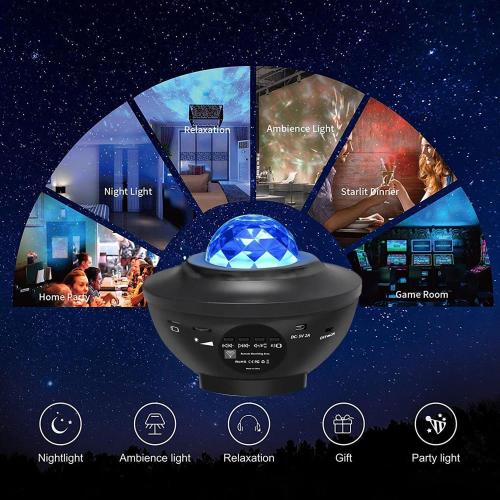 Star Projector Galaxy Light Projector, 3 in 1 Galaxy Projector Night Light with Remote Control, Music Speaker & Timer, Star Lights for Bedroom Bedroom/Party/Home Decor