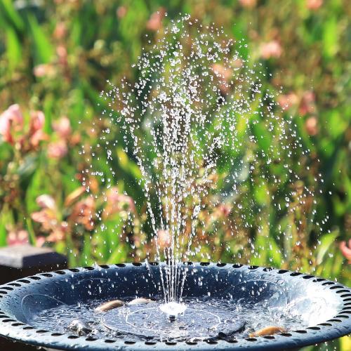 AISITIN Solar Fountain Pump for Bird Bath Upgraded 2025, 3.5W Solar Water Pump DIY Kit with 9.8ft Cord & Multiple Nozzles, Solar Bird Bath Fountain with Wire for Garden, Ponds and Outdoor