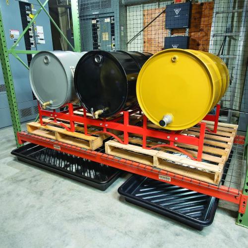 PIG Utility Containment Tray | 23.93 Gallon Sump Capacity | 28.25 W x 52.25 L x 5 H | Black | PAK919