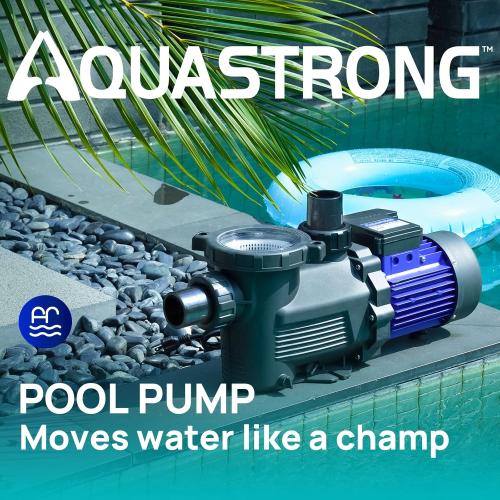 Aquastrong In/Above Ground Pool Pump High Flow Self Primming Swimming Pool Pump,Blue