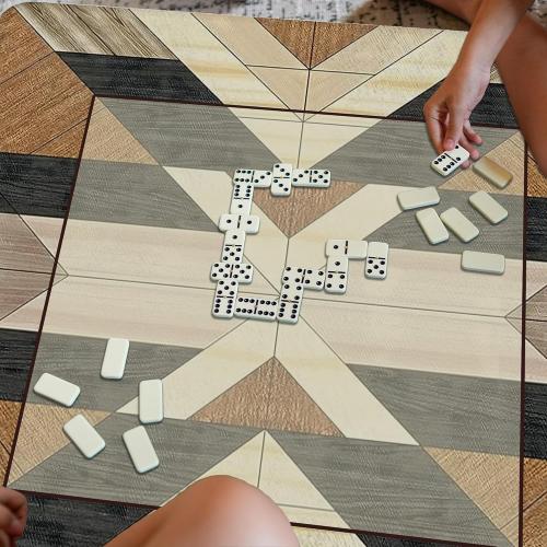 Boho Western Aztec Mahjong Mat for Table 31.5 X 31.5 in, Mahjong Gifts for Women, Country Southwest Western Cowboy Anti-Slip Cover Tablecloth for Poker Board Card Tile Game