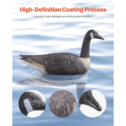 VEVOR Hunting Decoys, Outdoors Decoy for Hunting, Durable Material with Ultra Realistic Paint, for Pool, Pond, Lake, Garden Yard Decoration, Foldable，Easy to Carry and Use