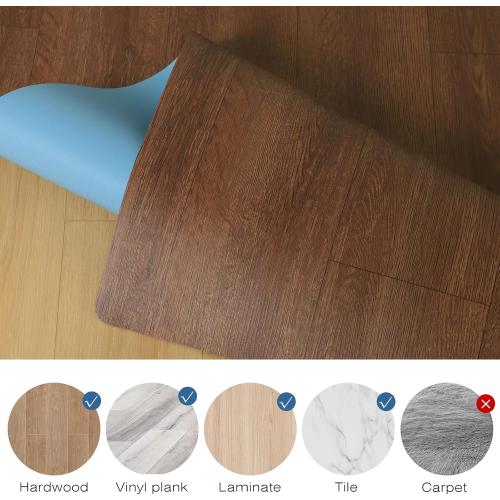 Upgraded 58x 75 Heavy Duty Mat for Office Chair on Hardwood Floors, Non-Slip PVC Chair Mats for Hardwood Floors, Scratch-Resistant Desk Chairs Mat for Hard Floor, Under Desk Mats for Rolling Chairs