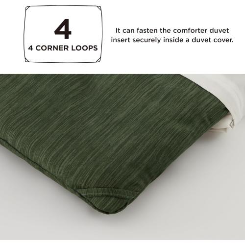 Bedsure King Comforter  Dark Green Soft Bedding for All Seasons, 1 King Size Comforter (104 in x 90 in)