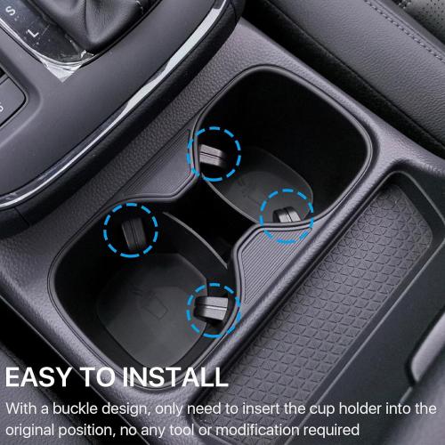 for 2023 2024 2025 2026 Honda CRV Cup Holder Insert, Center Console Cup Holder Protector for CR-V LX, EX, EX-L, Sport Hybrid, Sport-L Hybrid, Sport Touring Hybrid, Interior Accessories for CR V