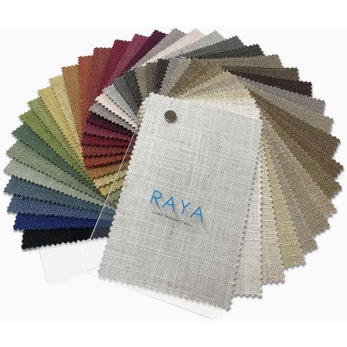 Frelement Linen Curtain Fabric Sample Booklet, Fabric Color Swatches, 31 Colors