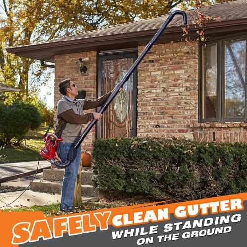 Sealegend Universal Leaf Blower Gutter Cleaning Attachment, Gutter Cleaning Kit for Leaf Blowers Clean Gutters from The Ground Leaf Remover