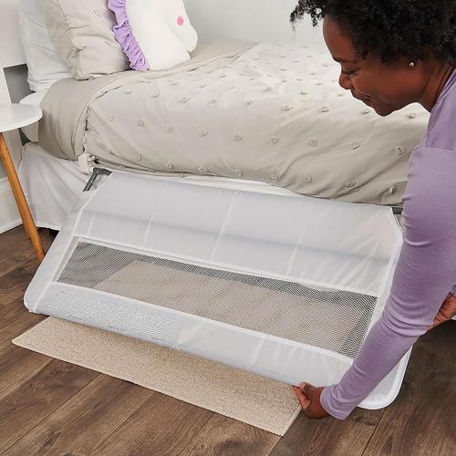 Regalo Swing Down Toddler Bed Rail Guard, NO Tools Required, Bed Rail for Toddlers with Patented Gap Guard, Toddler Bed Rail, Fits Twin, Full & Queen Beds, Bed Safety Rail for Kids Bed, 43” Long