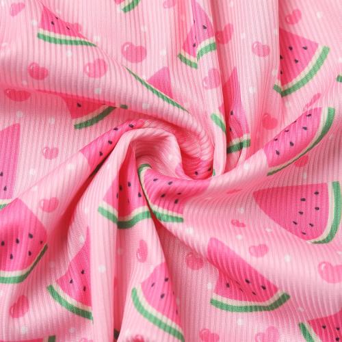 ODASDO Baby Girls Strawberry/Watermelon Printed Spaghetti Straps Jumpsuit Overalls Playsuit One-piece Leg Rompers