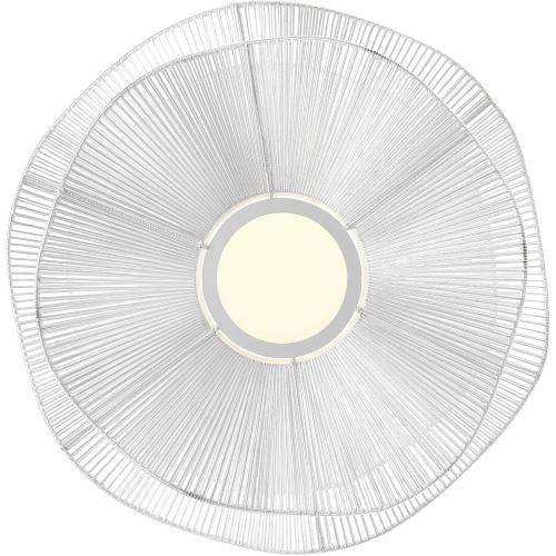 Golden Lighting Whisper Integrated LED Pendant in Matte White